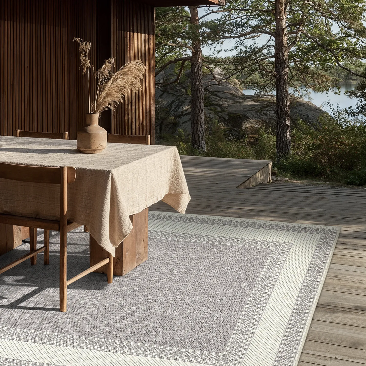 Tapete para interior e exterior - Sousse (taupe)