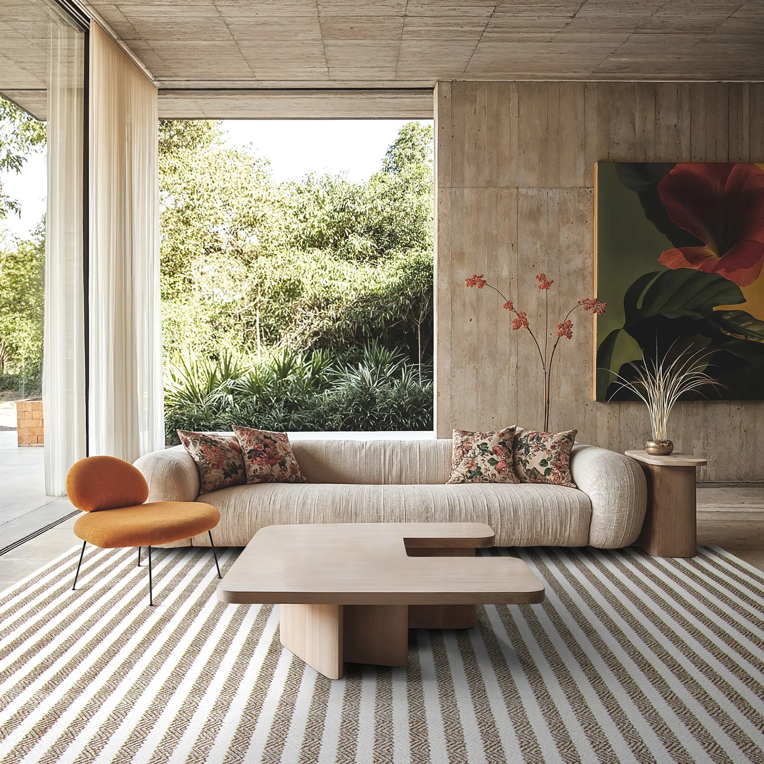 Shaggy Indoor-Outdoor - Baldwin (cream/bege)