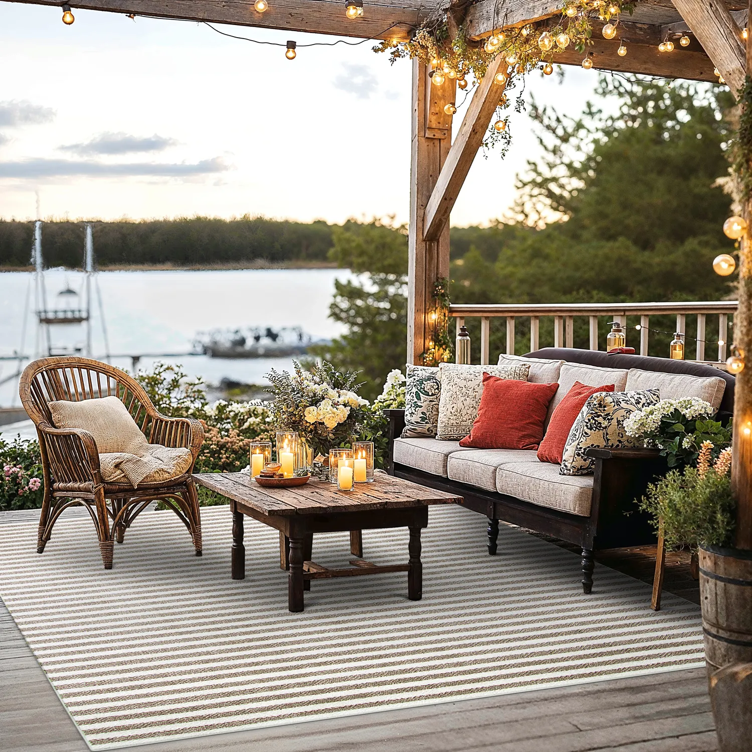 Shaggy Indoor-Outdoor - Baldwin (cream/bege)