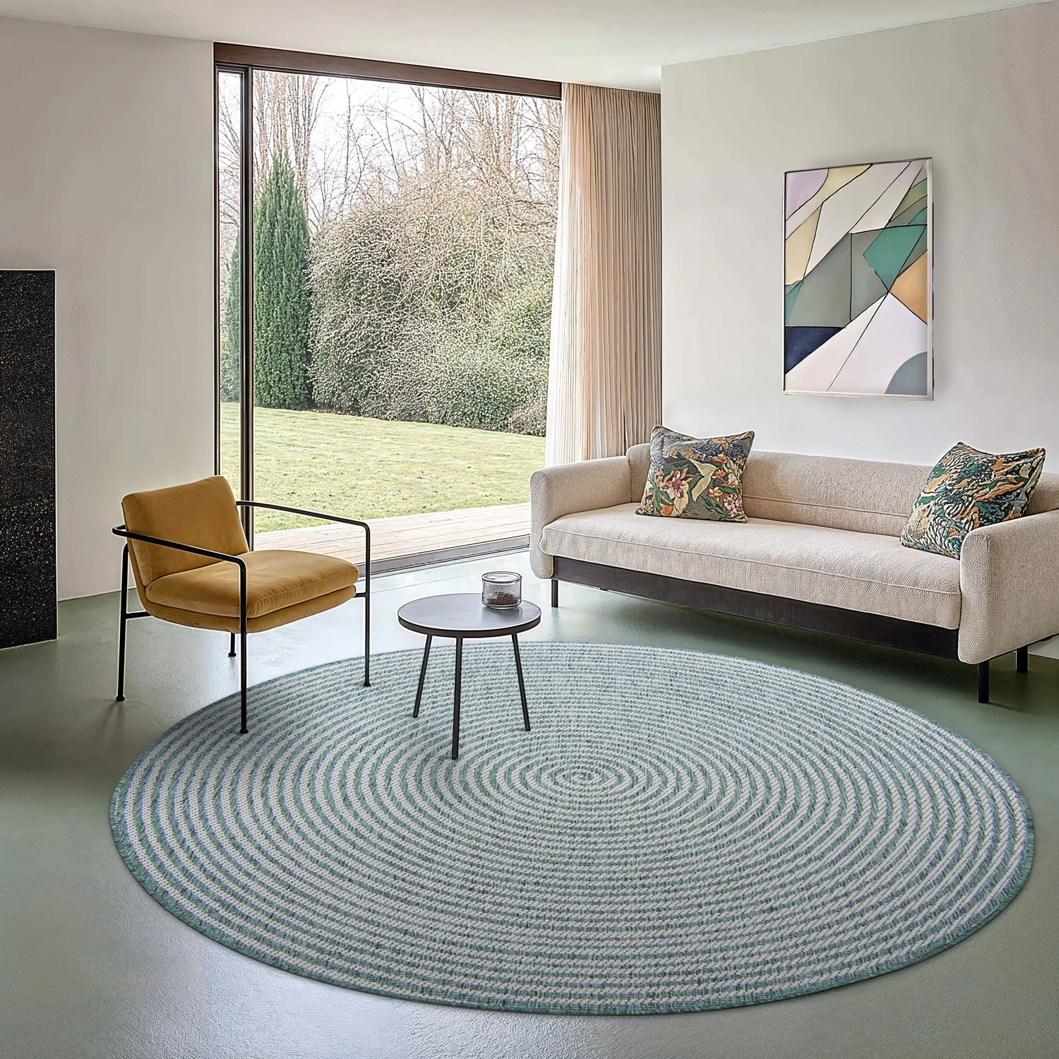 Tapete redondo - Ferragudo (verde)