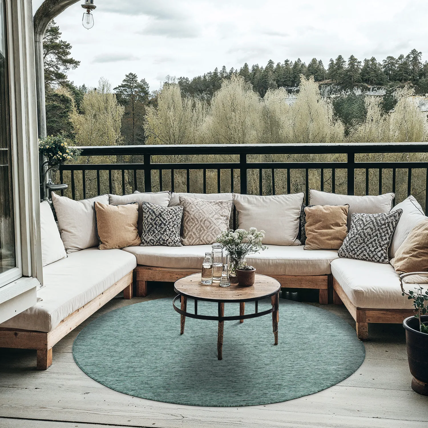 Tapete redondo - Monsanto (verde)