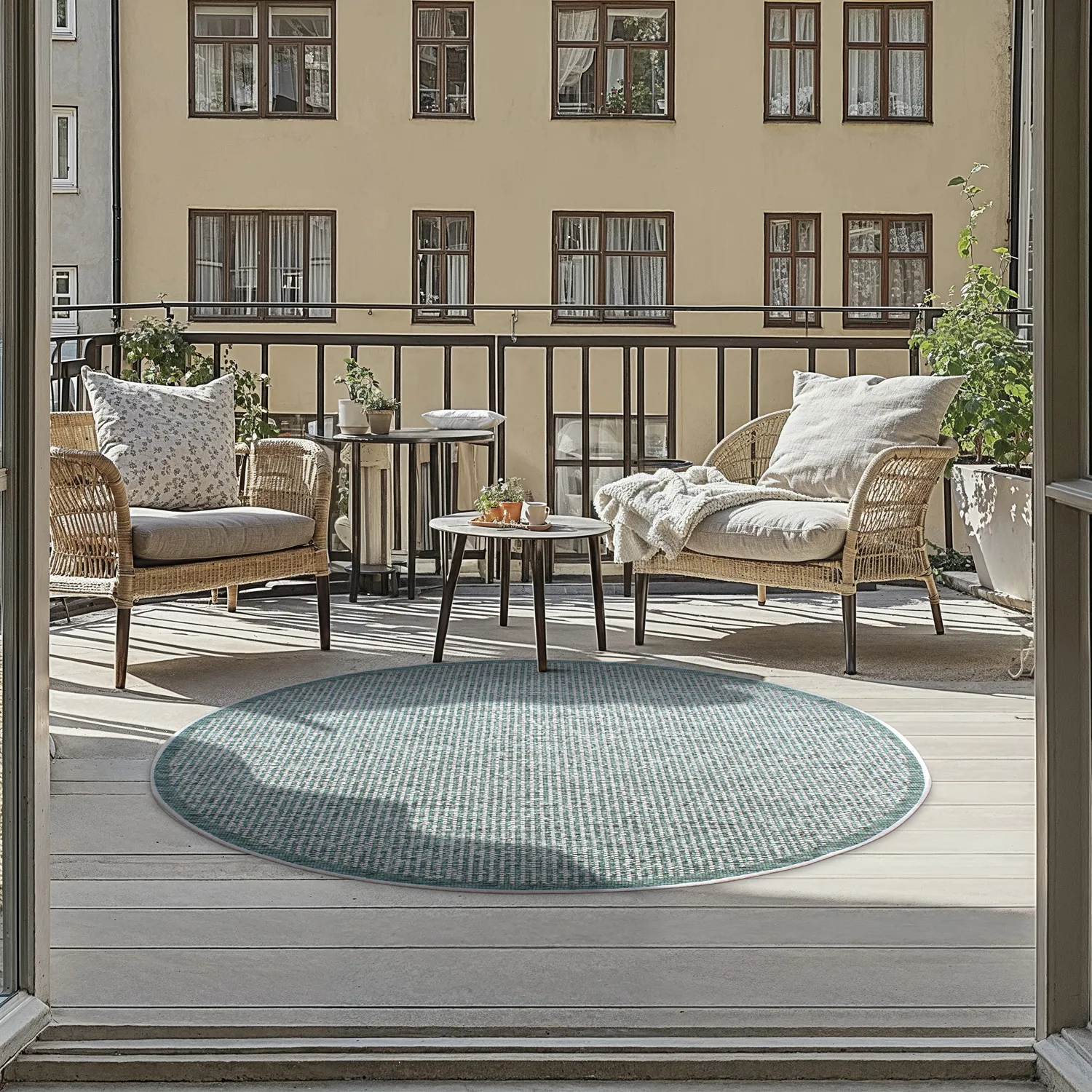 Tapete redondo - Tromsø (verde)