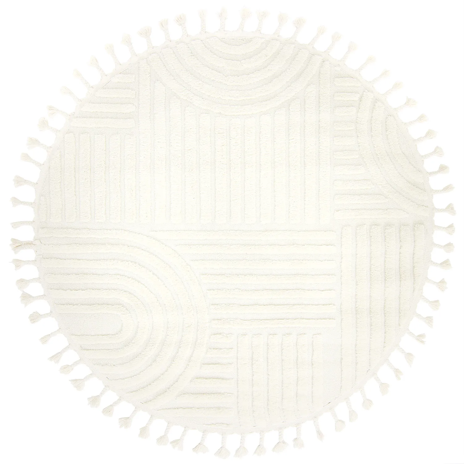 Tapete redondo - Campbell (offwhite)