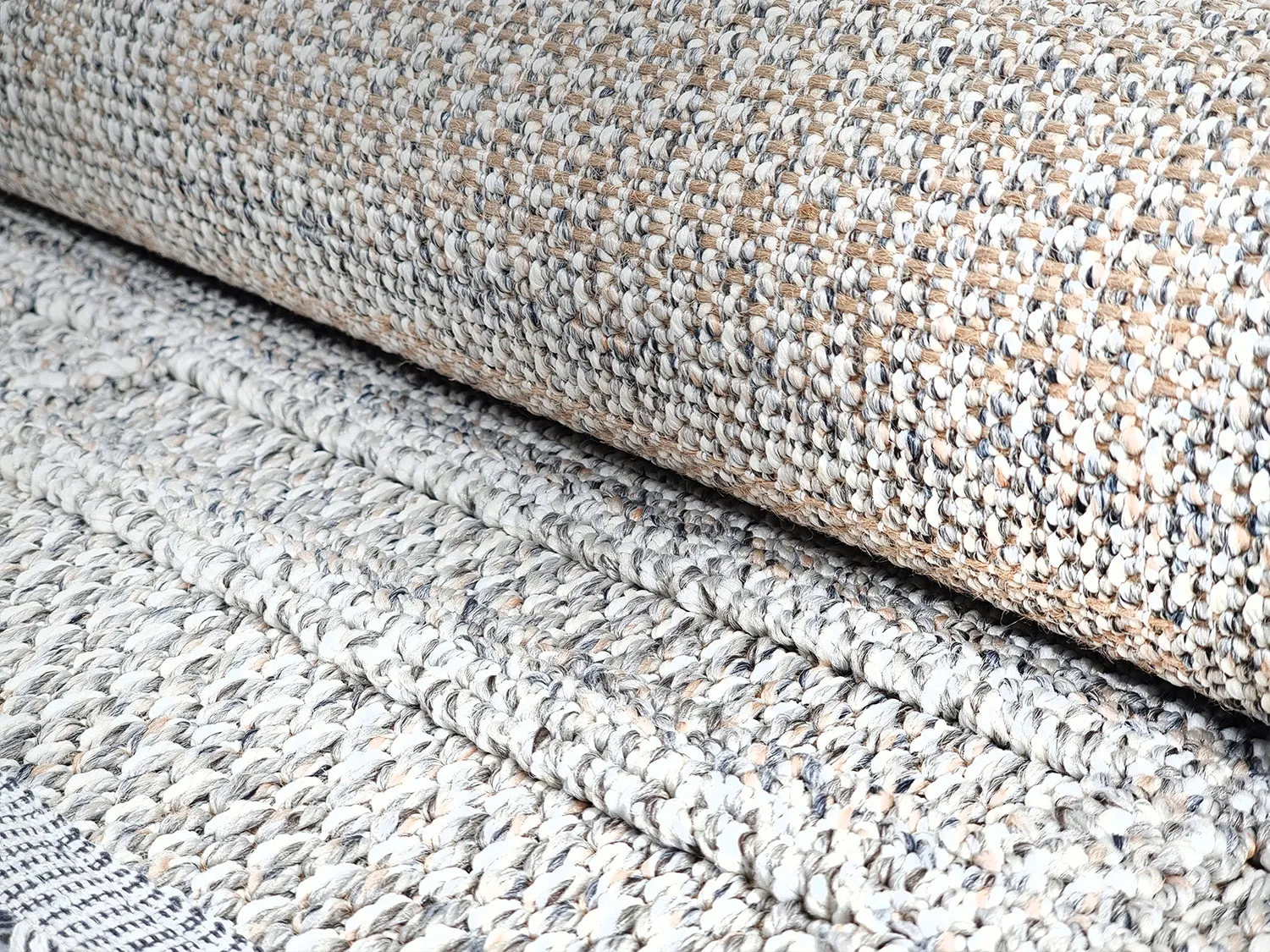 Tapete redondo - Indoor/Outdoor Victoria (cinza)