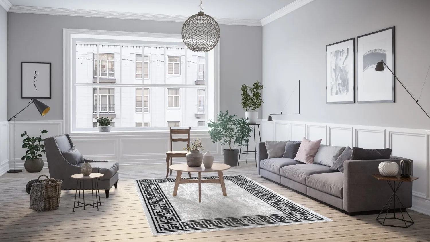 Tapete Wilton - Kuba (branco)