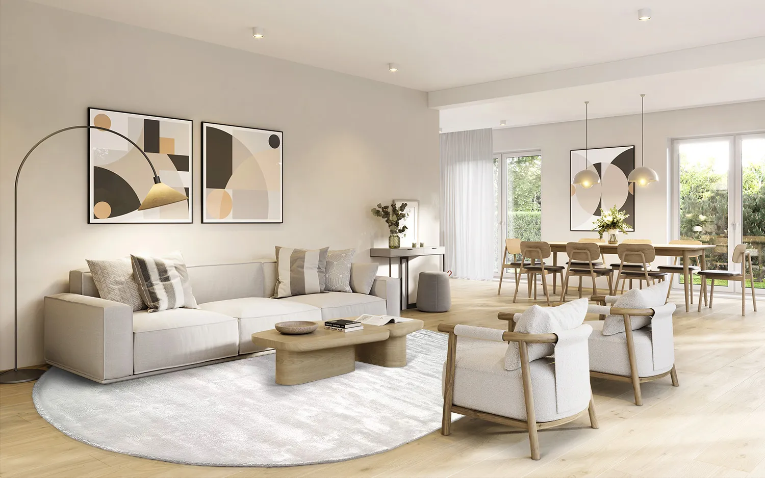 Tapete oval de viscose - Jodhpur Special Luxury Edition (offwhite)