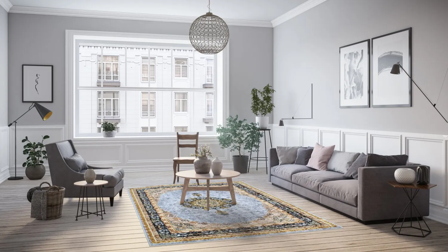 Tapete Wilton - Lukla (azul)