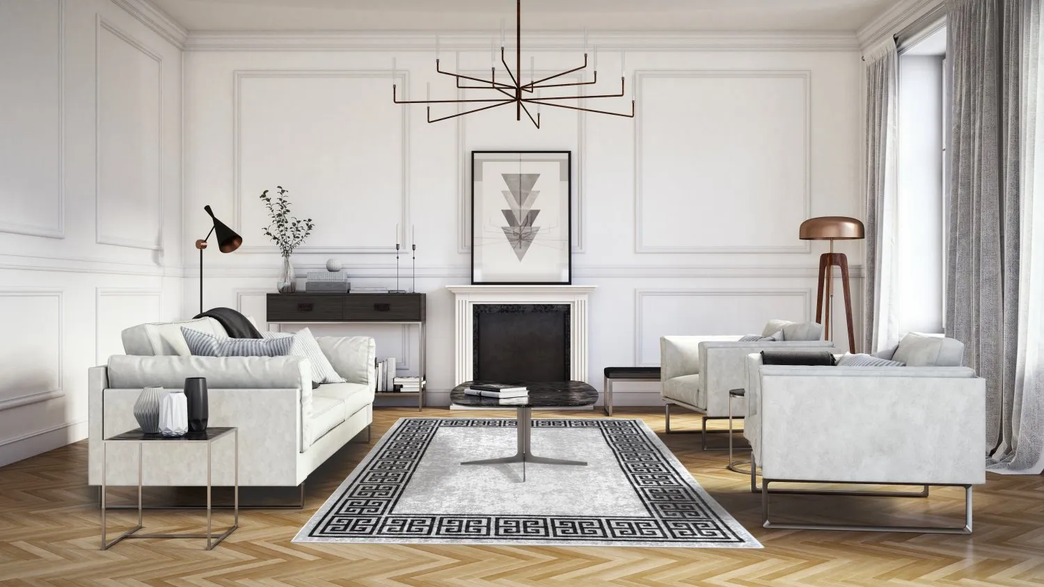 Tapete Wilton - Kuba (branco)