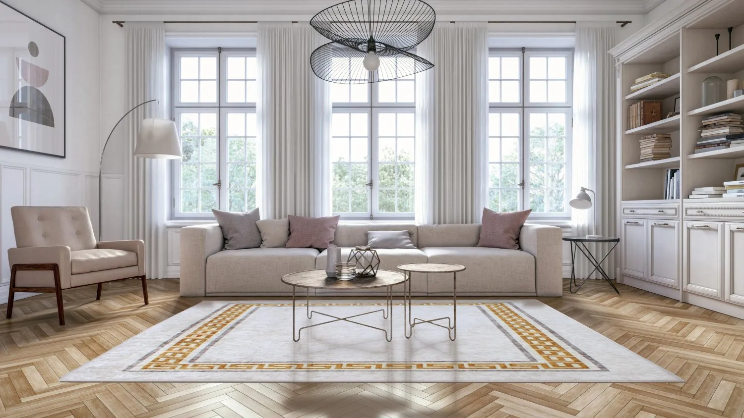 Tapete Wilton - Egiali (cinza)