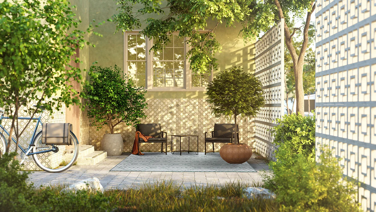 Tapete para interior e exterior - Harvey (verde)