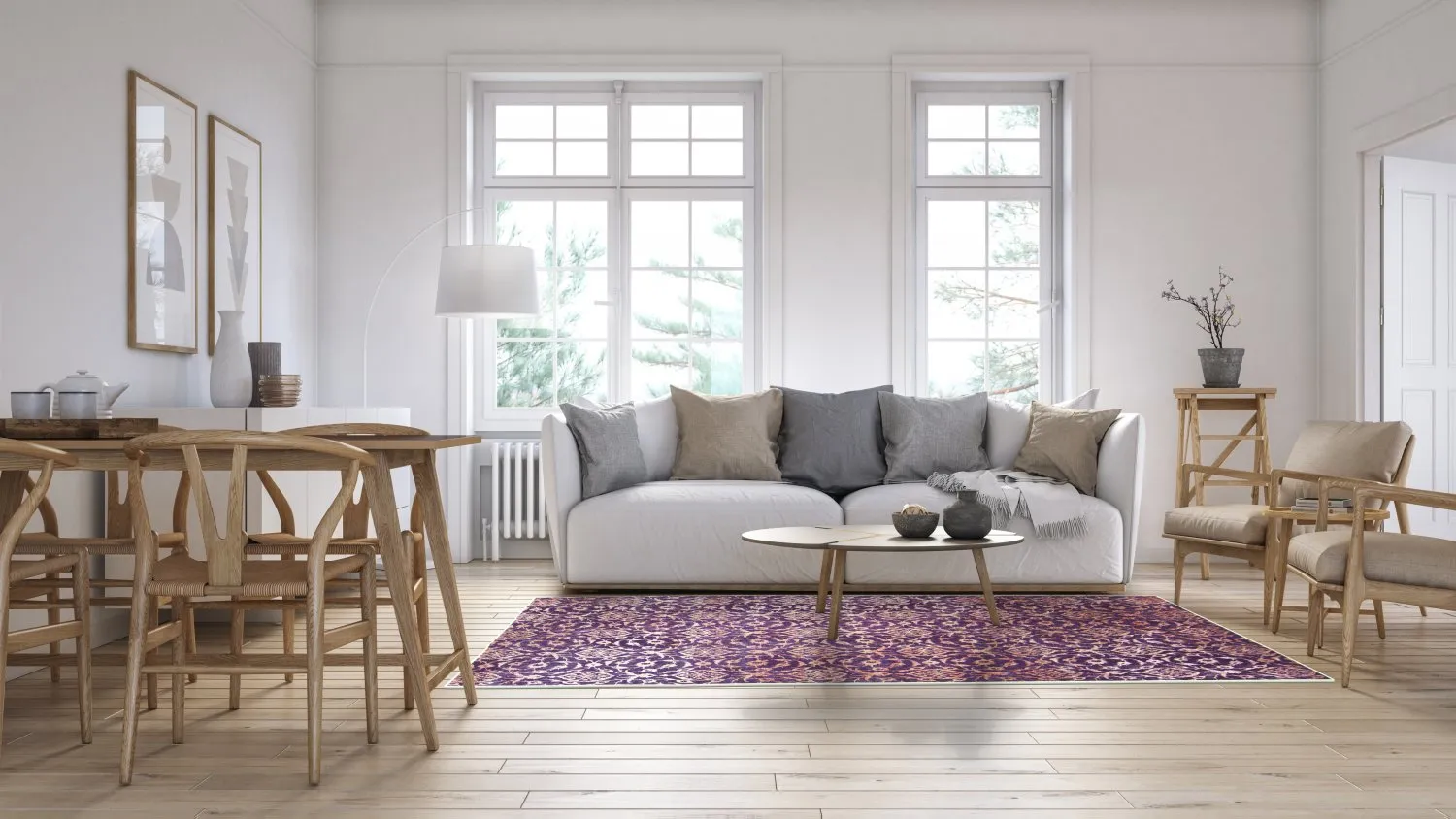 Tapete Wilton - Palazzo (roxo)