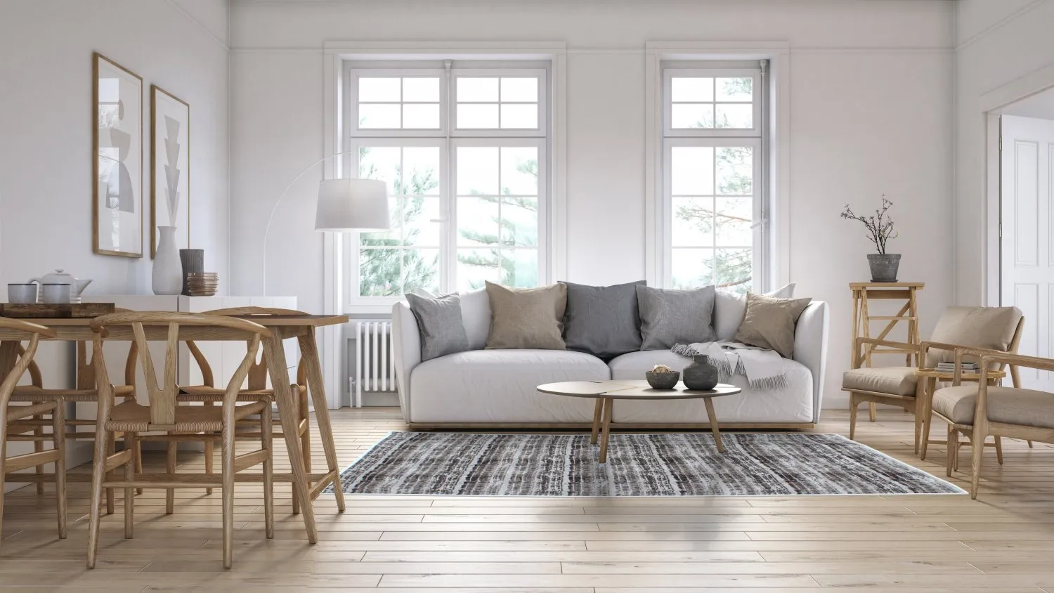 Tapete Wilton - Sabha (cinza)