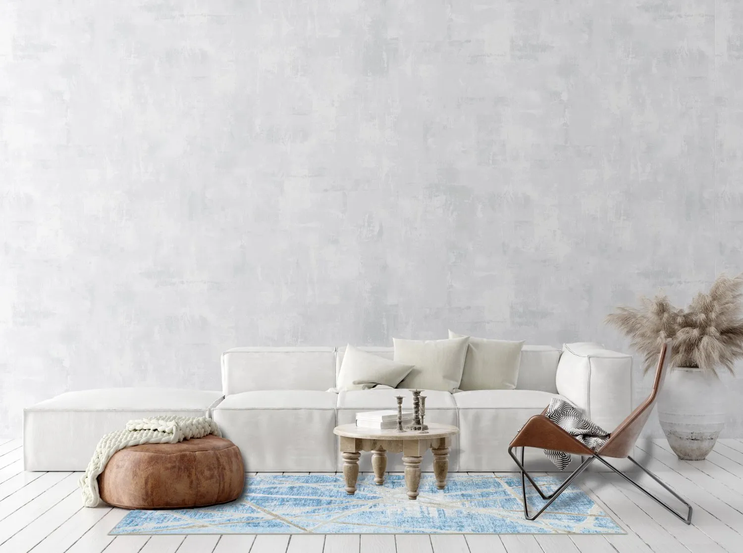 Tapete Wilton - Lagos (azul)