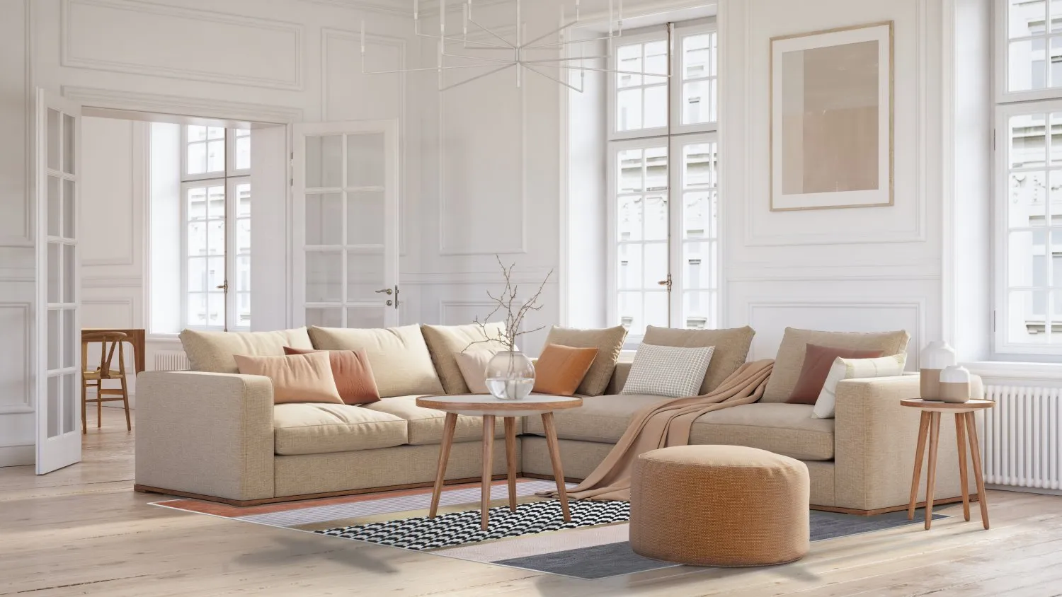 Tapete Wilton - Esme (laranja/multicolorido)