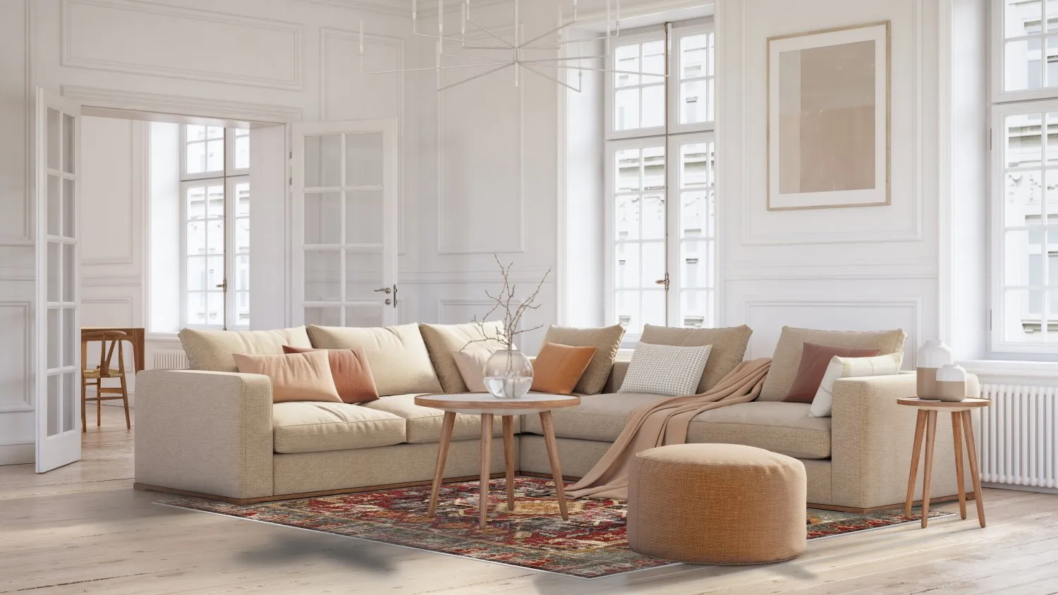 Tapete Wilton - Idri (vermelho/multicolorido)