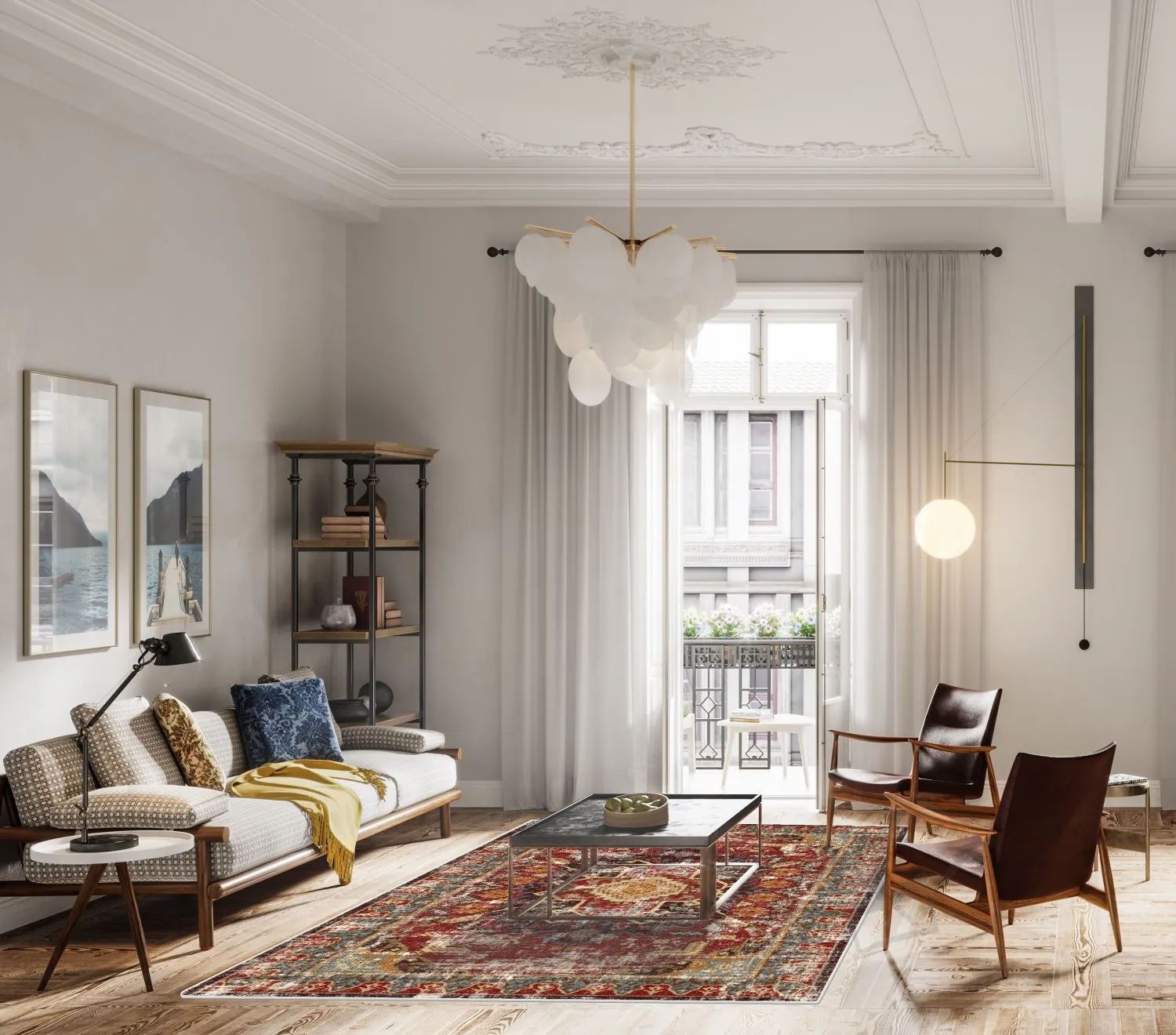 Tapete Wilton - Idri (vermelho/multicolorido)