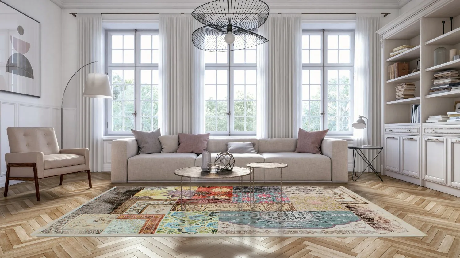 Tapete Wilton - Linosa (multicolorido)