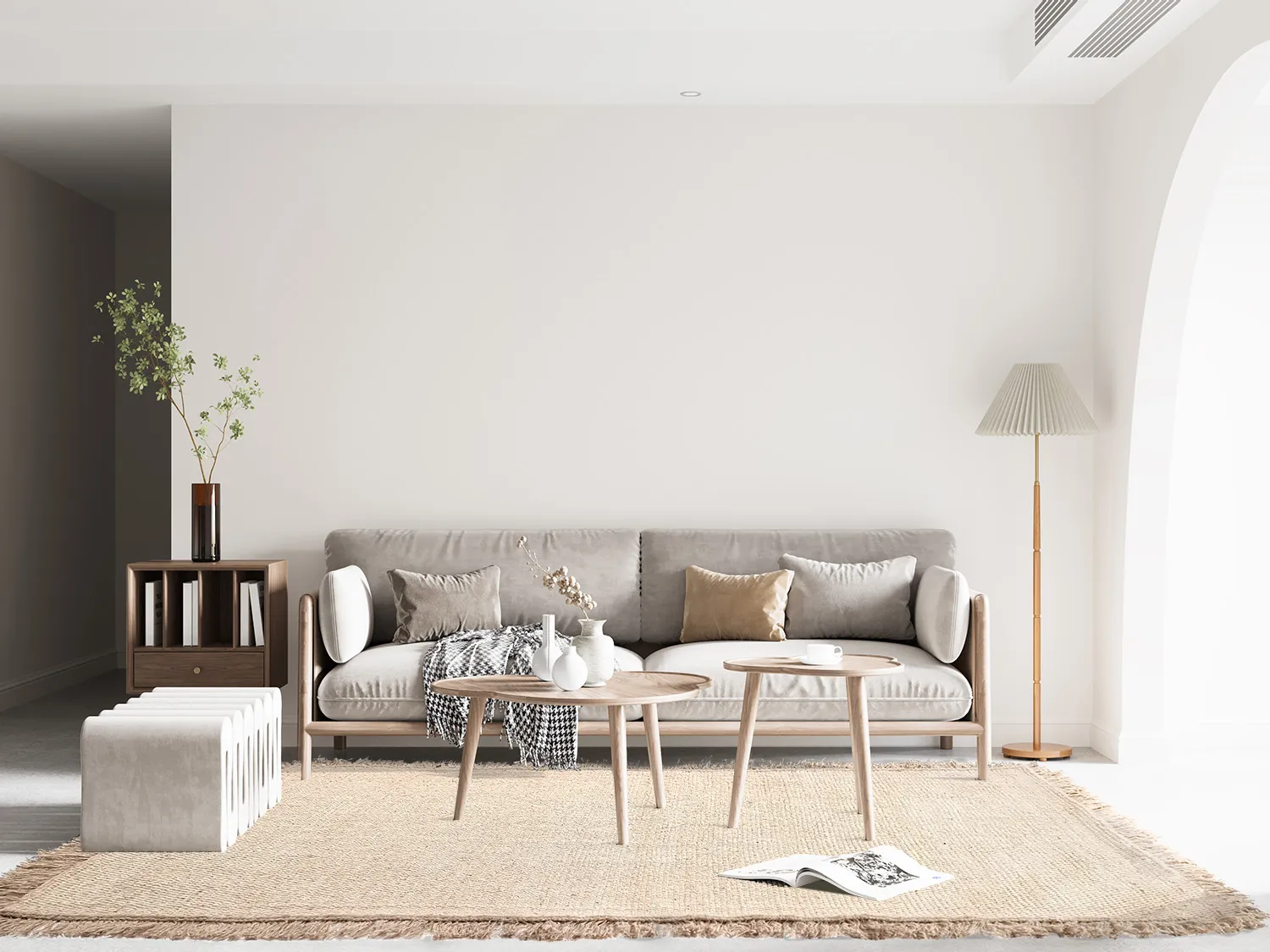 Tapete de lã - Pike (bege)