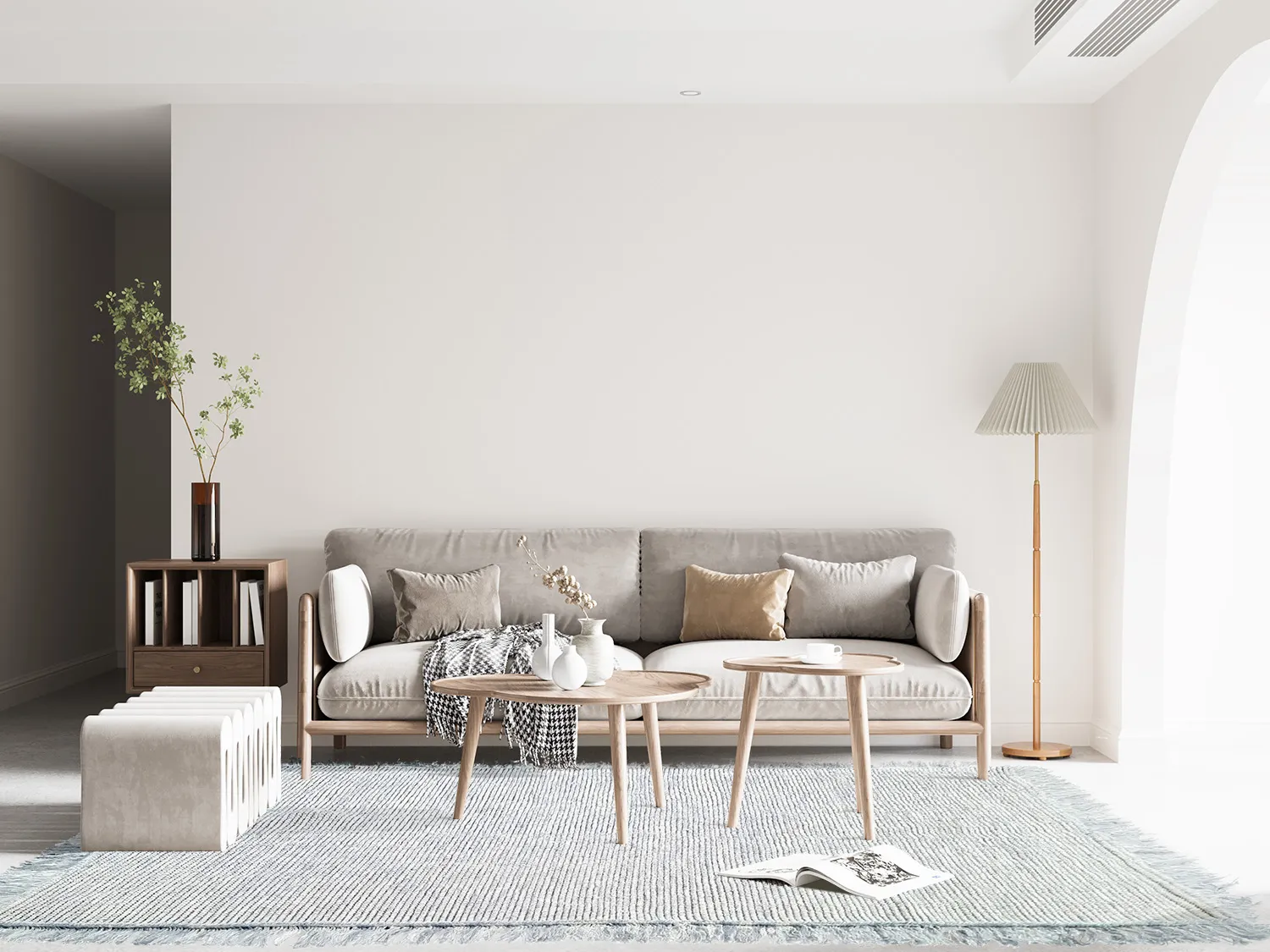 Tapete de lã - Pike (azul)