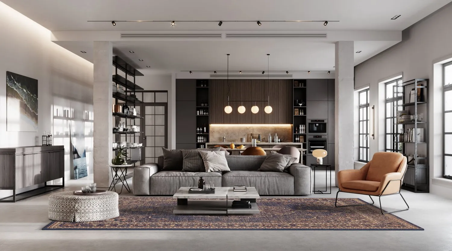 Tapete Wilton - Pacini (azul-marinho)