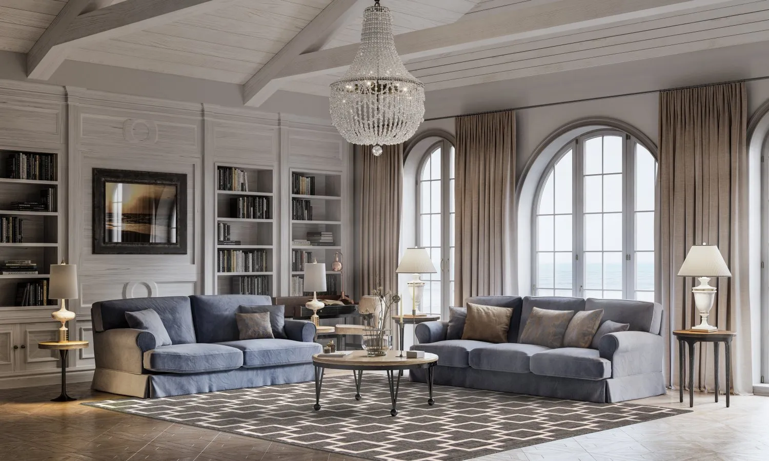 Tapete para interior e exterior - Brussels Silver (cinza)