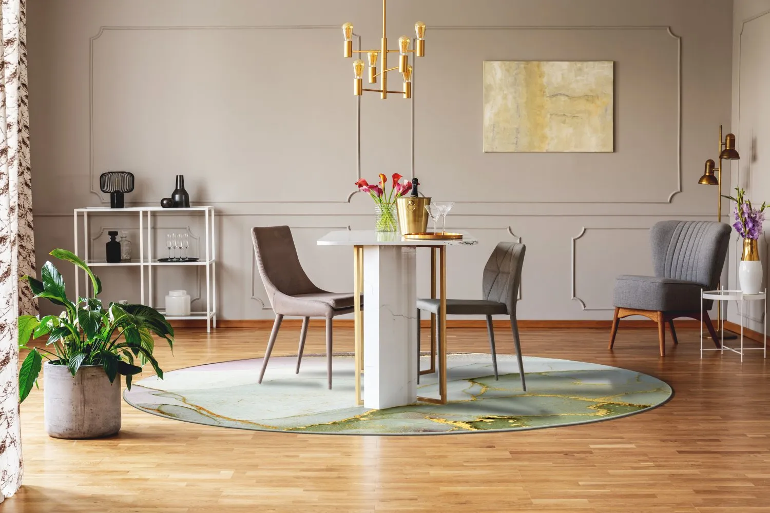 Tapete redondo - Livata (multicolorido)