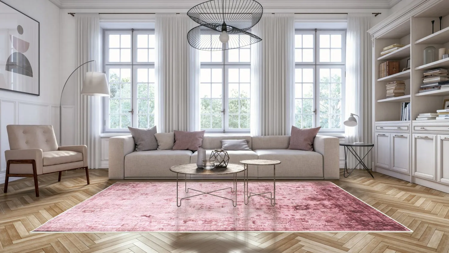 Tapete Wilton - Violetta (rosa)