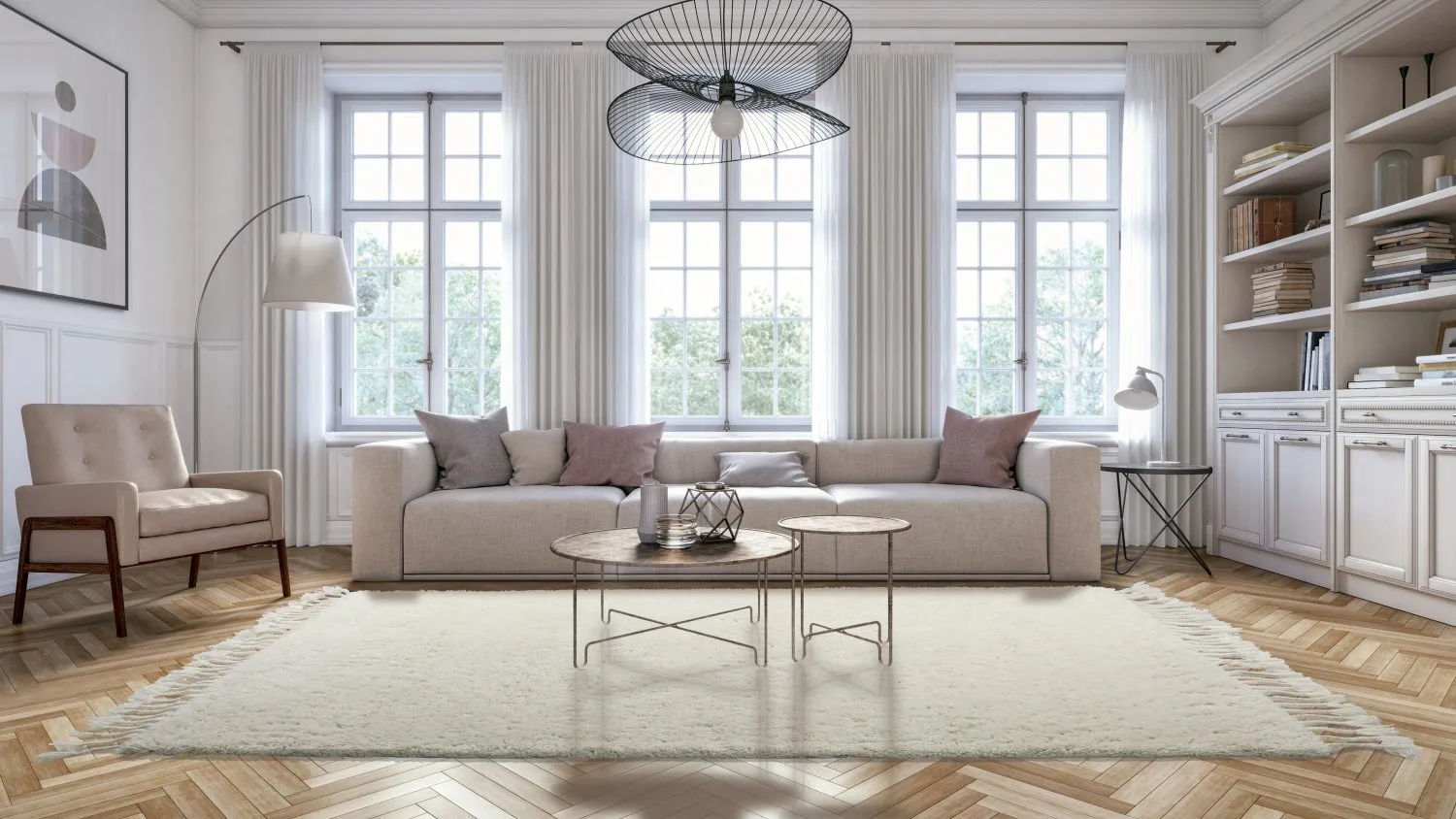 Tapete de lã - Averdon (offwhite)