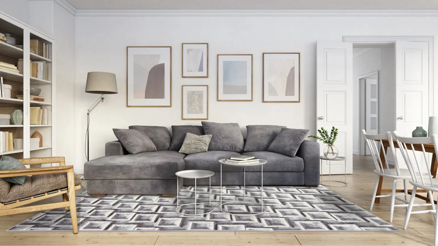 Tapete Wilton - Salerno (cinza)