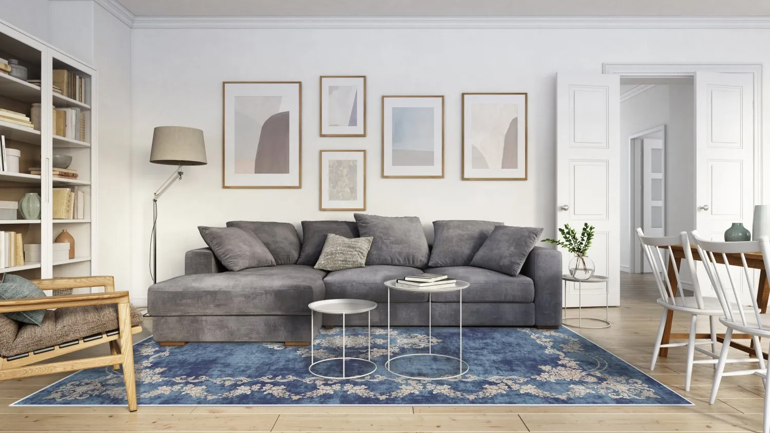 Tapete Wilton - Taknis (azul)