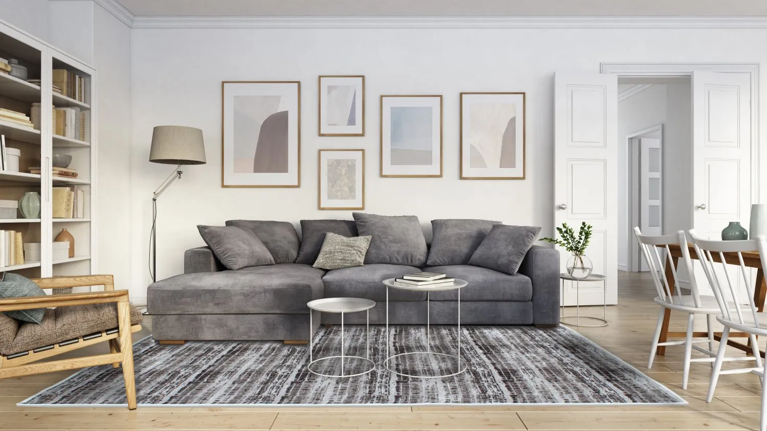 Tapete Wilton - Sabha (cinza)