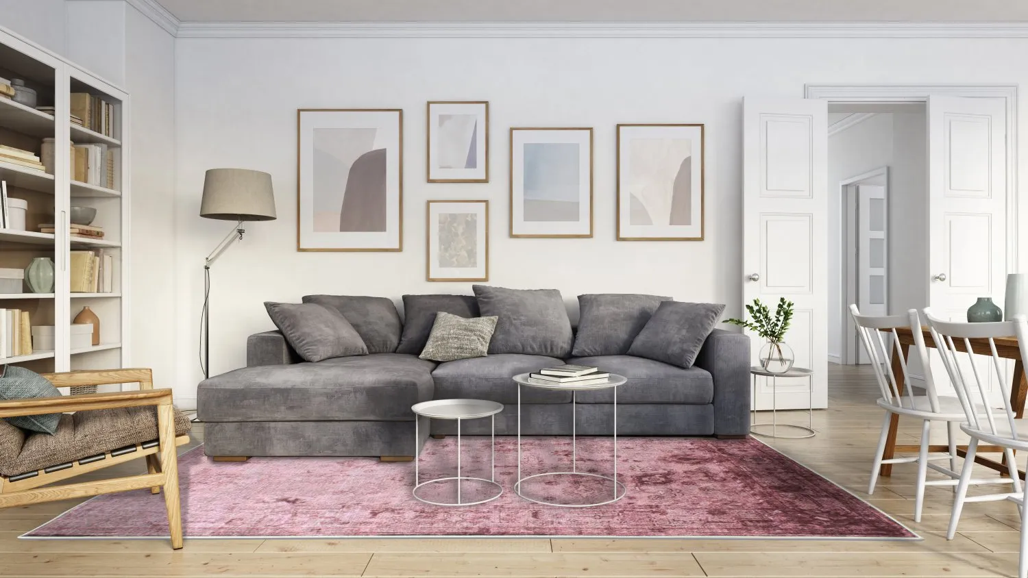 Tapete Wilton - Violetta (rosa)