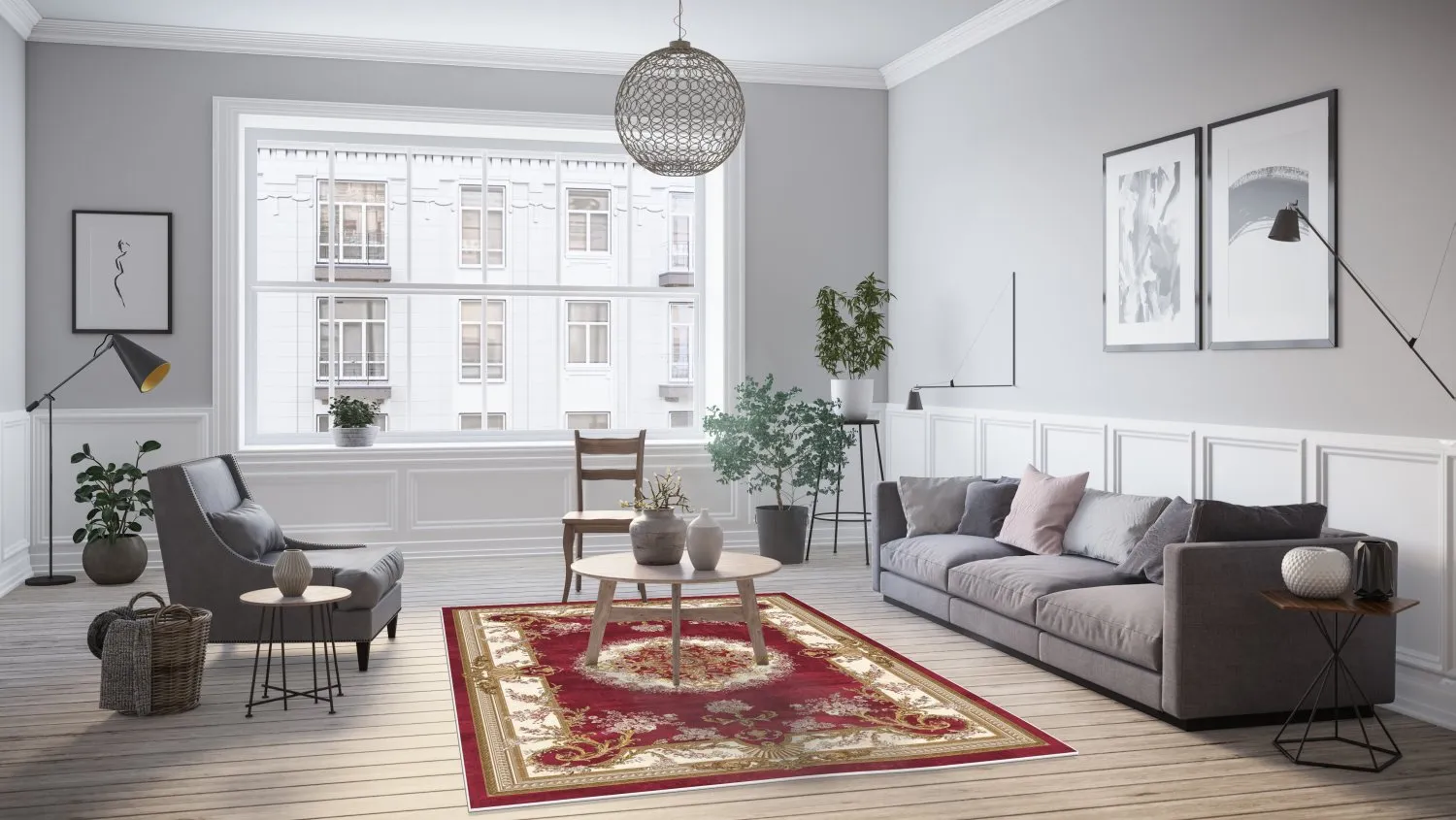 Tapete Wilton - Marand (vermelho)