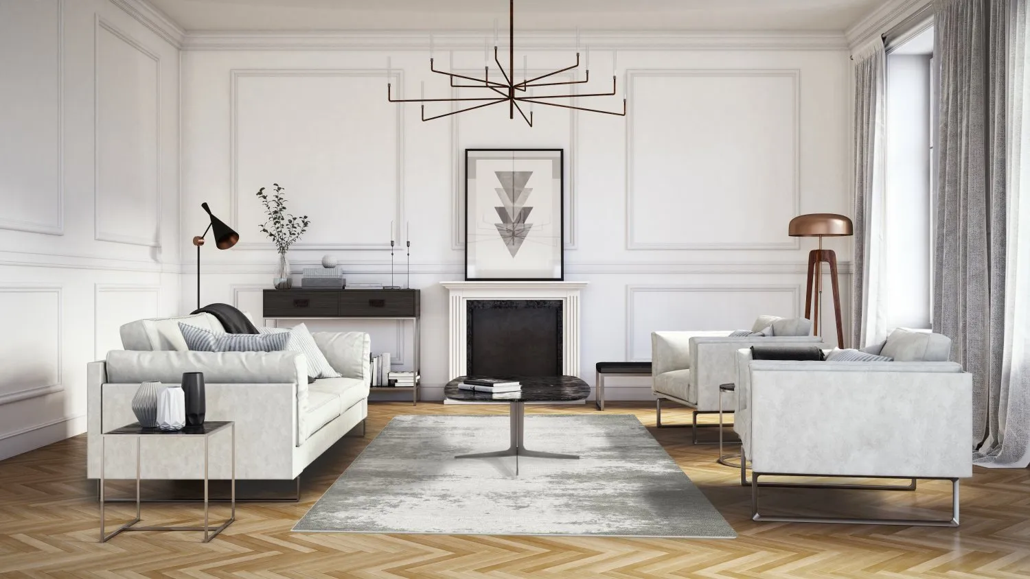 Tapete Wilton - Zarzi (cinza)