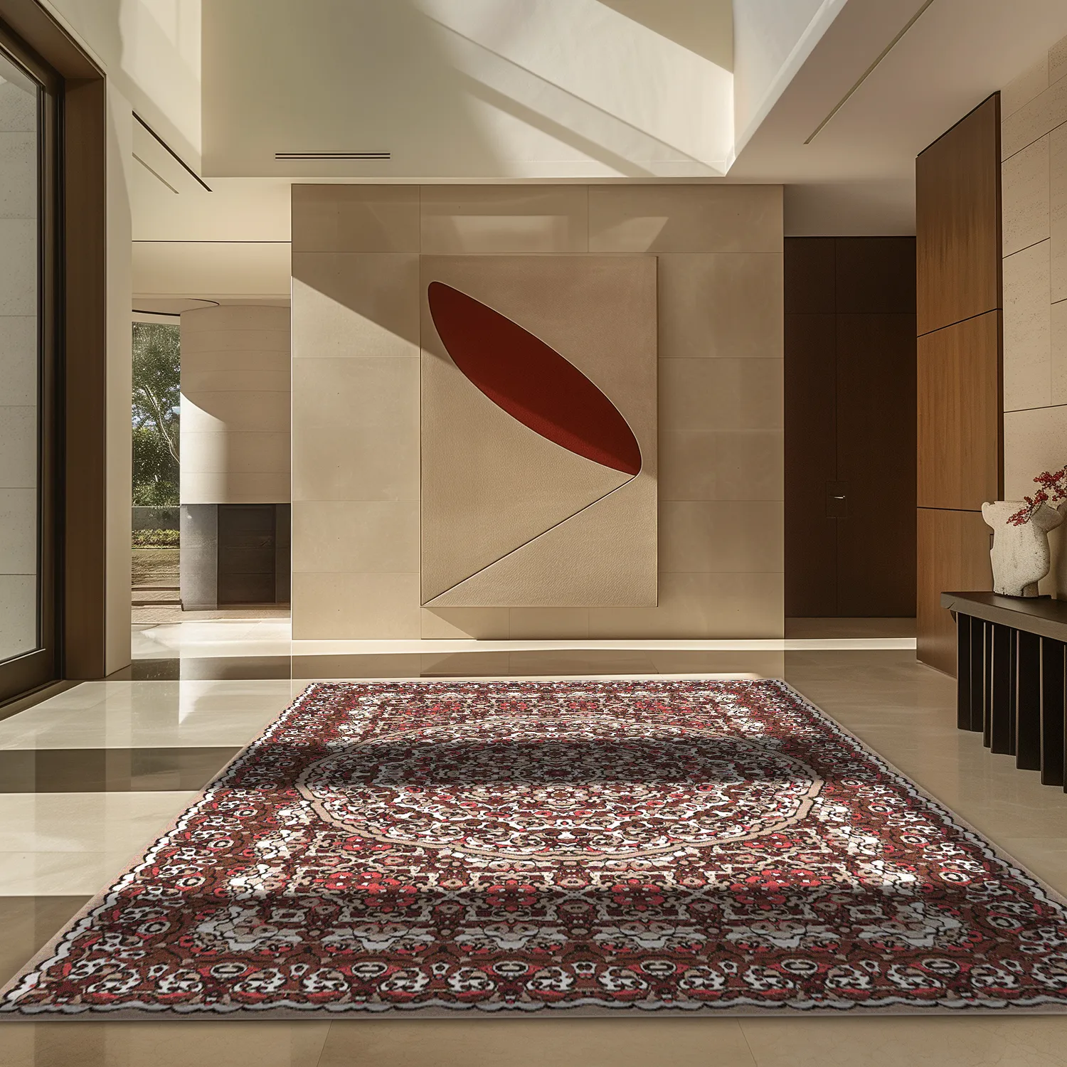 Tapete Wilton - Odette (vermelho/multi)