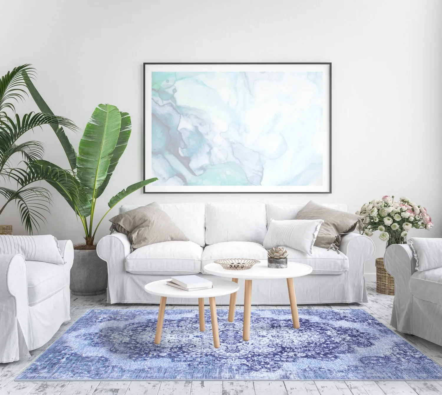 Tapete Wilton - Badem (azul)