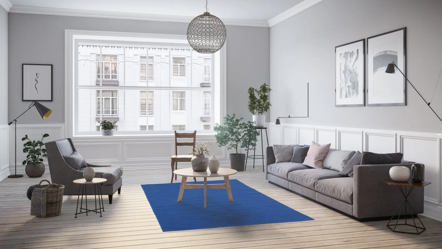 Tapete de lã - Hamilton (Classic Blue)