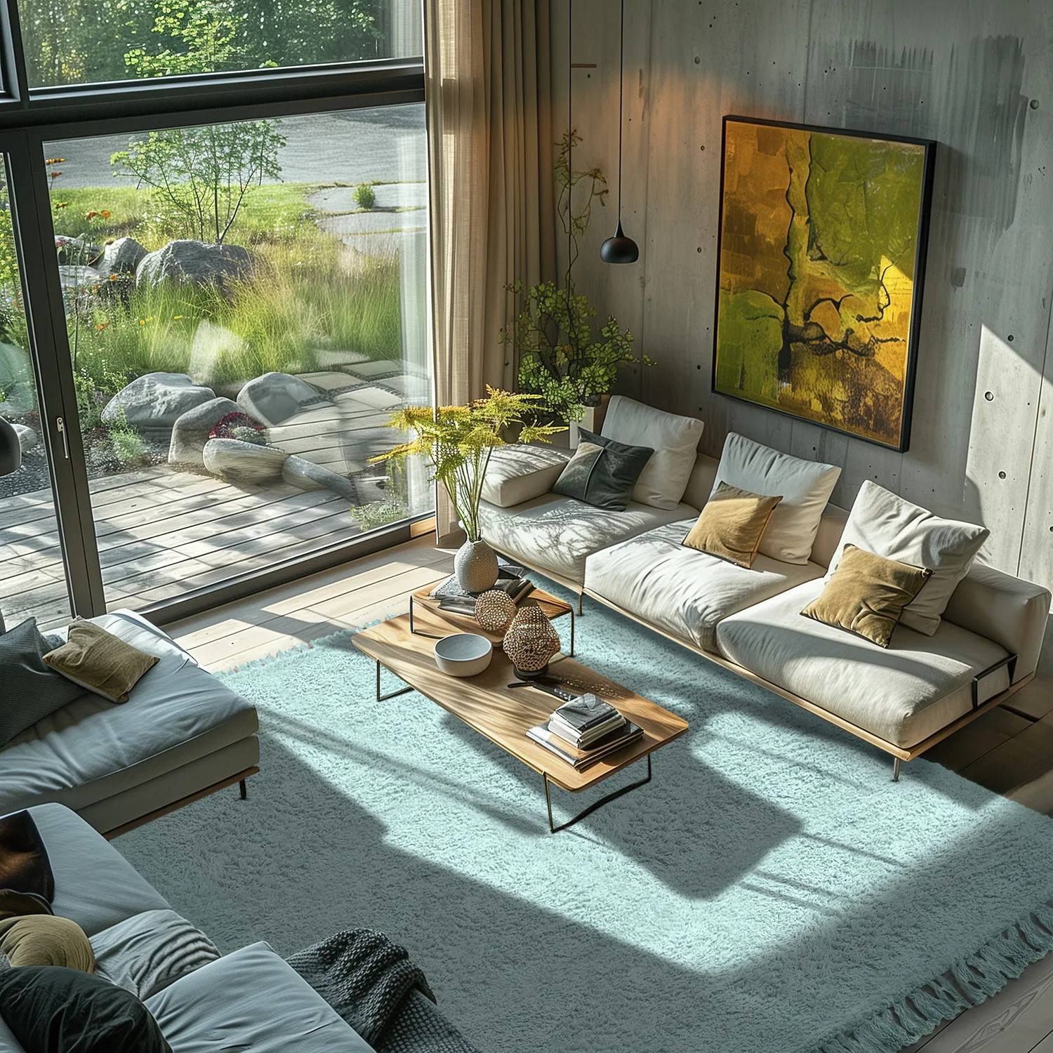 Tapetes felpudos - Alba Natural Cotton Shaggy (turquesa)