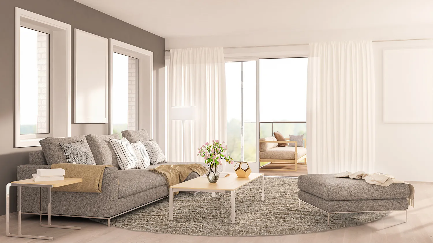 Tapetes redondos - Antuco (marrom)