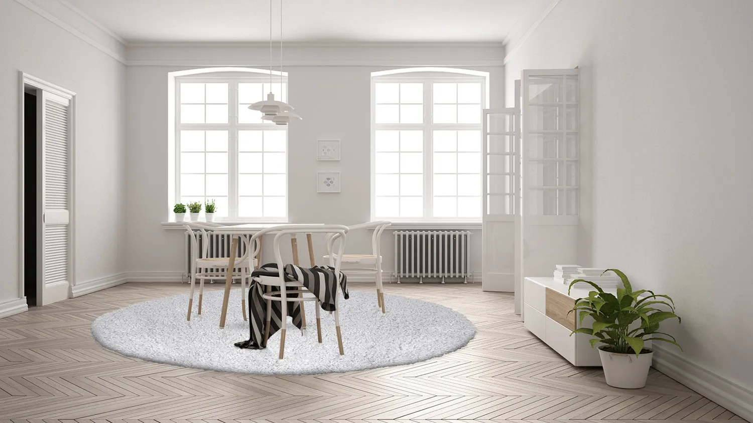 Tapetes redondos - Antuco (cinza claro)