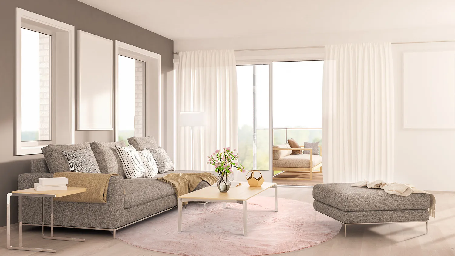 Tapetes redondos - Aranga Super Soft Fur (rosa)