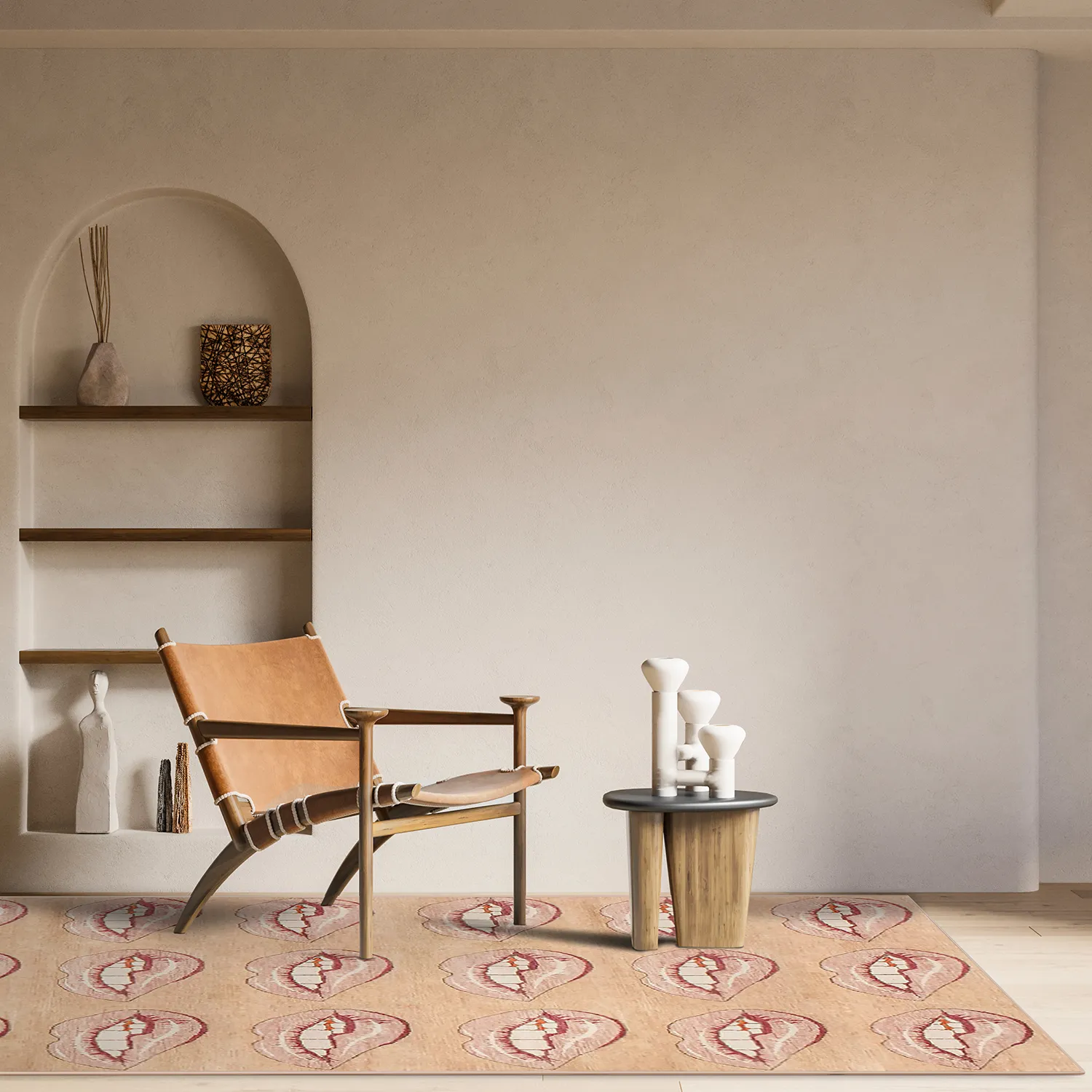 Tapete Wilton - Avery (bege/rosa)