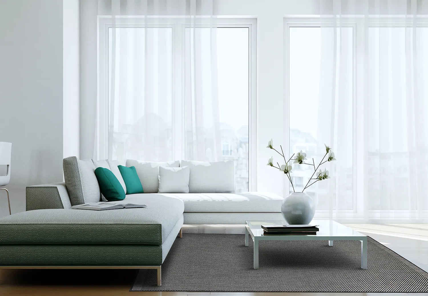 Tapete para interior e exterior - Bennett (preto)