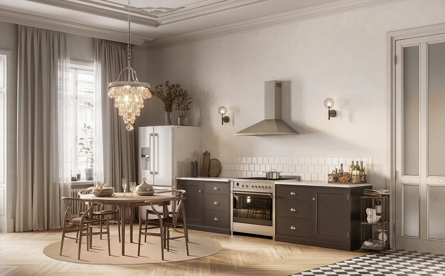 Rund bomullsmatta - Billie (beige)