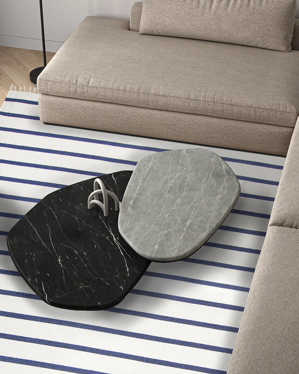 Bomullsmatta - Helle (blå)