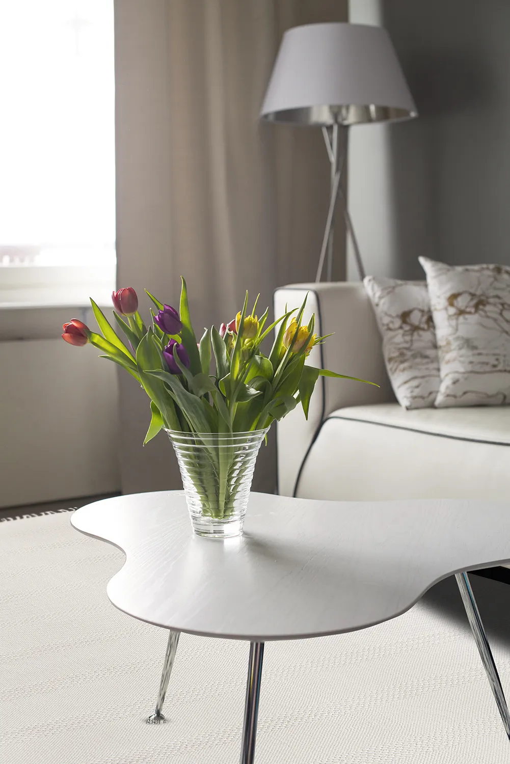 Bomullsmatta - Lilje (vit)