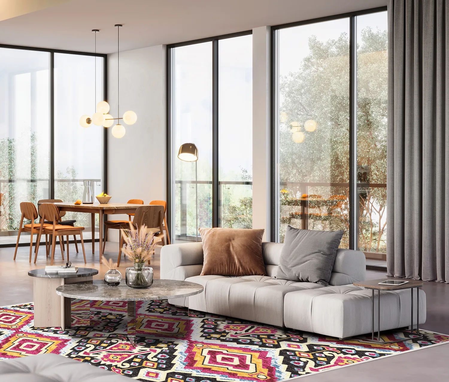 Tapete Wilton - Cizre (multicolorido)