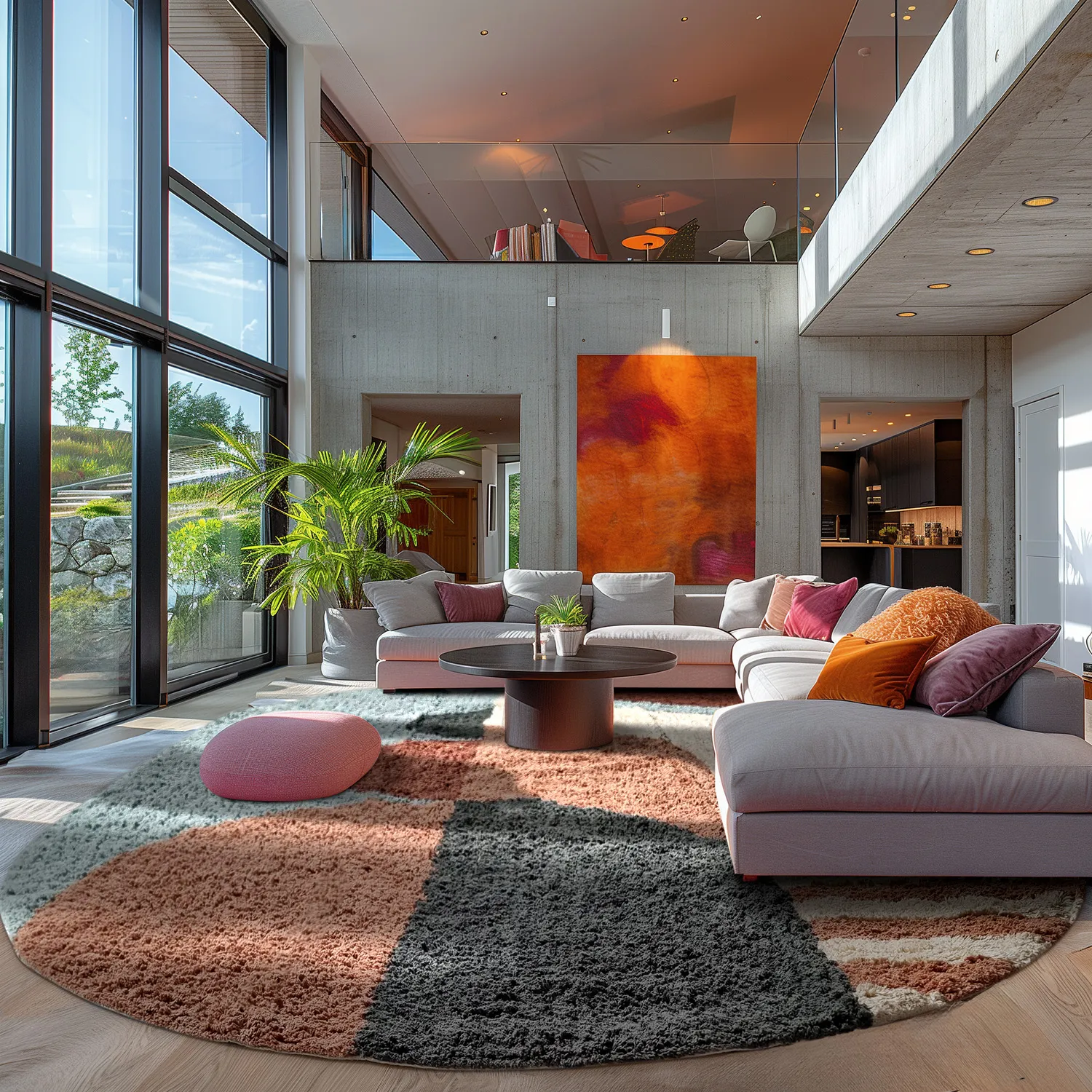 Oval matta - Osmery Natural Cotton Shaggy (multi)