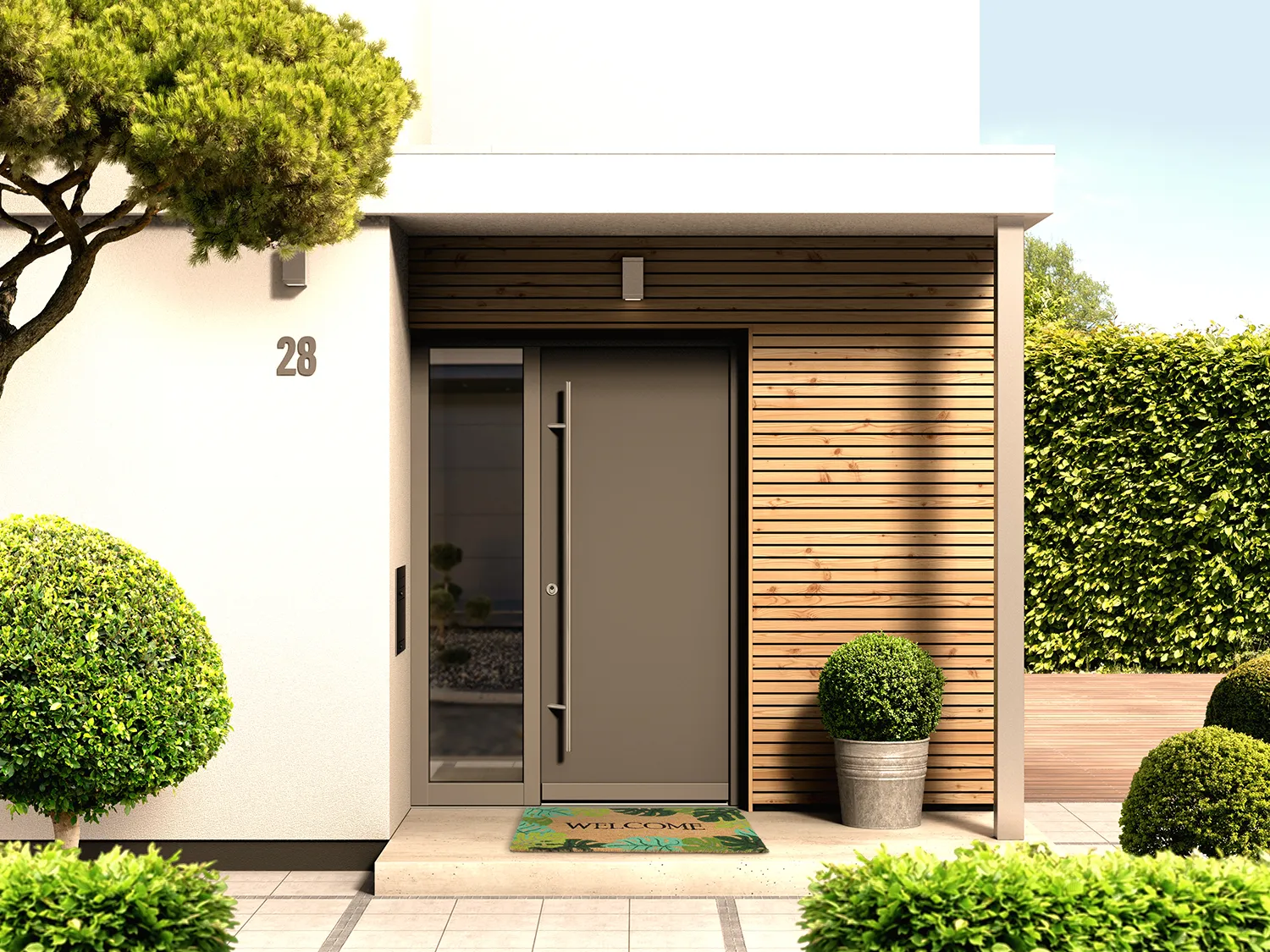 Tapete de entrada - Iris (verde)