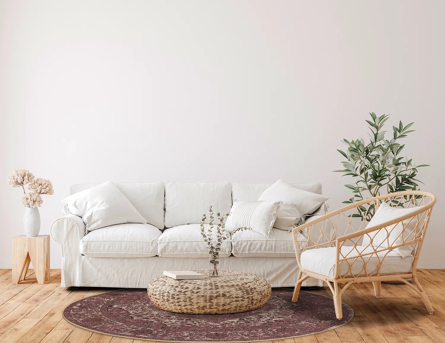 Tapete redondo - Lainey (vermelho)